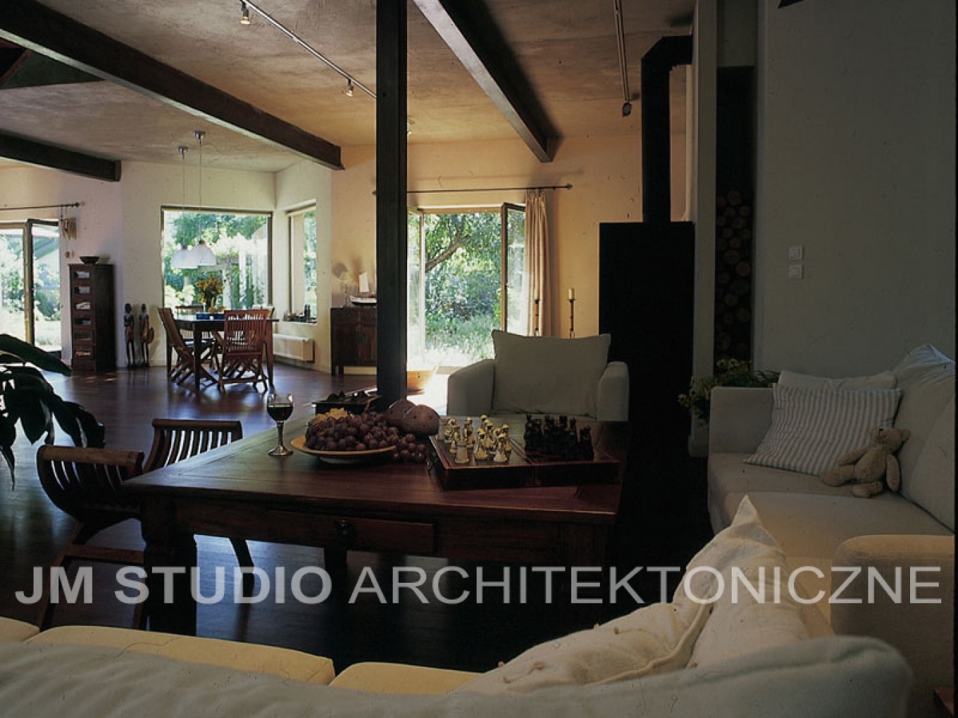 Projekt wnętrza domu w klimacie loftu :: JMSA - biuro architektoniczne, architekci Magdalena Ignaczak, Jacek Kunca