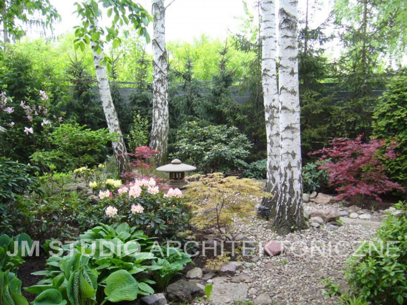 Projekty ogrodów - Ogród japoński :: JMSA - biuro architektoniczne, architekci Magdalena Ignaczak, Jacek Kunca