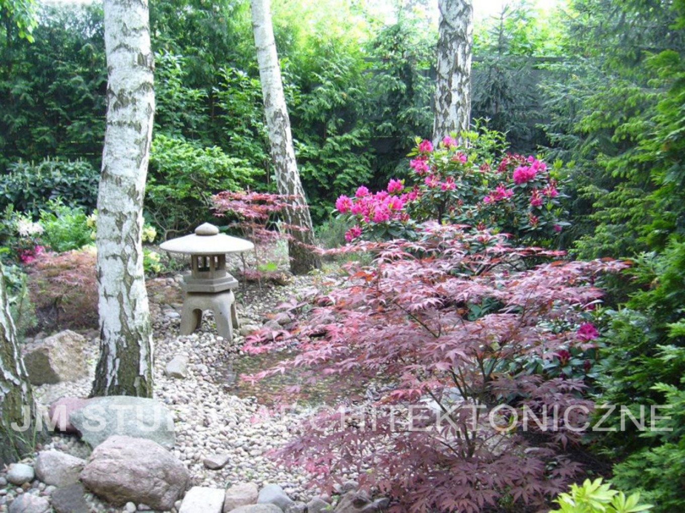 Projekty ogrodów - Ogród japoński :: JMSA - biuro architektoniczne, architekci Magdalena Ignaczak, Jacek Kunca