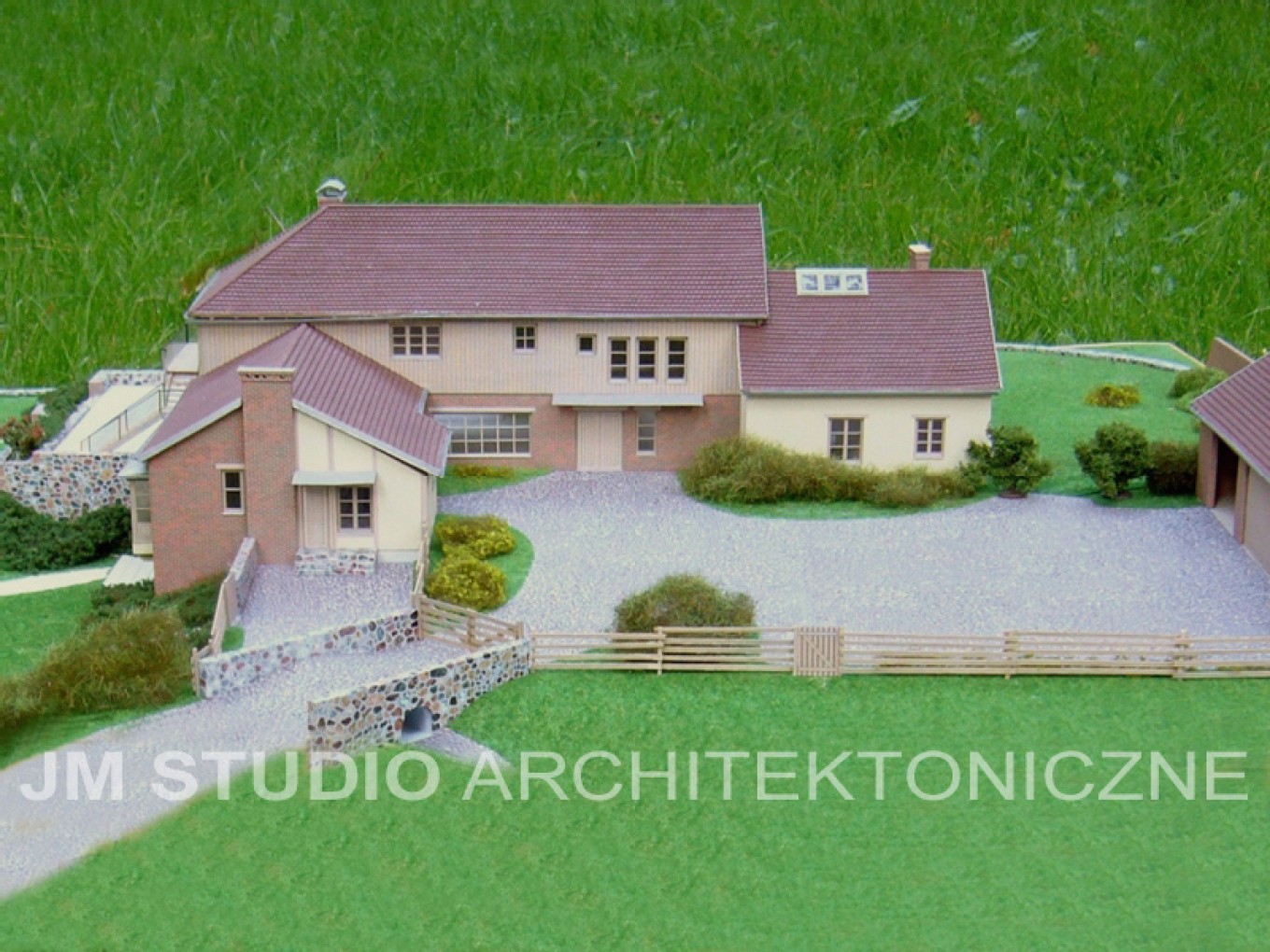 Projekt architektoniczny domu 500 m2 - Dom na skarpie :: JMSA - biuro architektoniczne, architekci Magdalena Ignaczak, Jacek Kunca